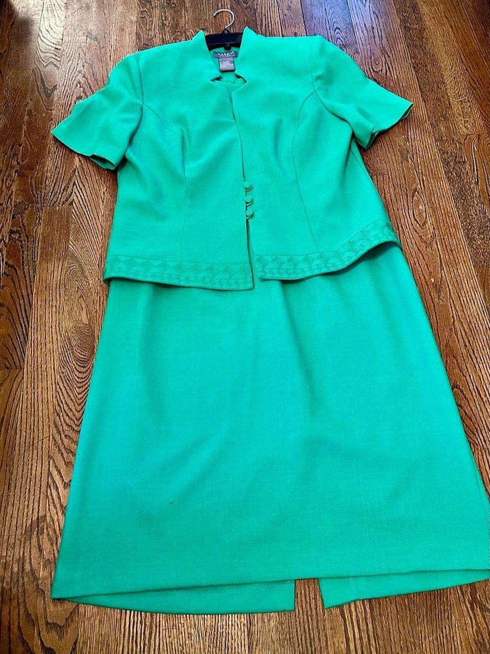 Koret Green Polyester Midi Dress Set
